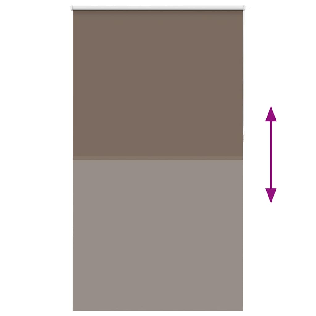 vidaXL Roleta zaciemniająca kawowa 135x230 cm Szerokość tkaniny