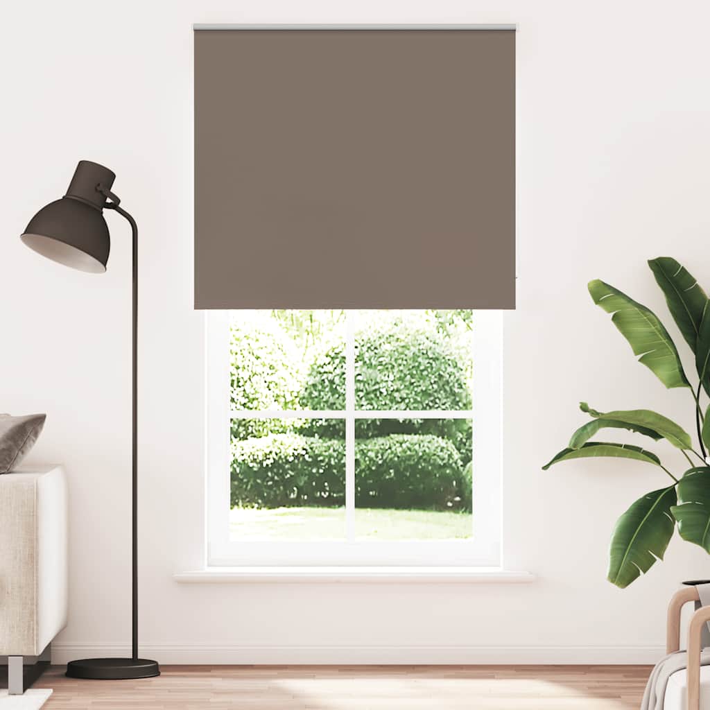 vidaXL Roleta zaciemniająca kawowa 140x230 cm Szerokość tkaniny