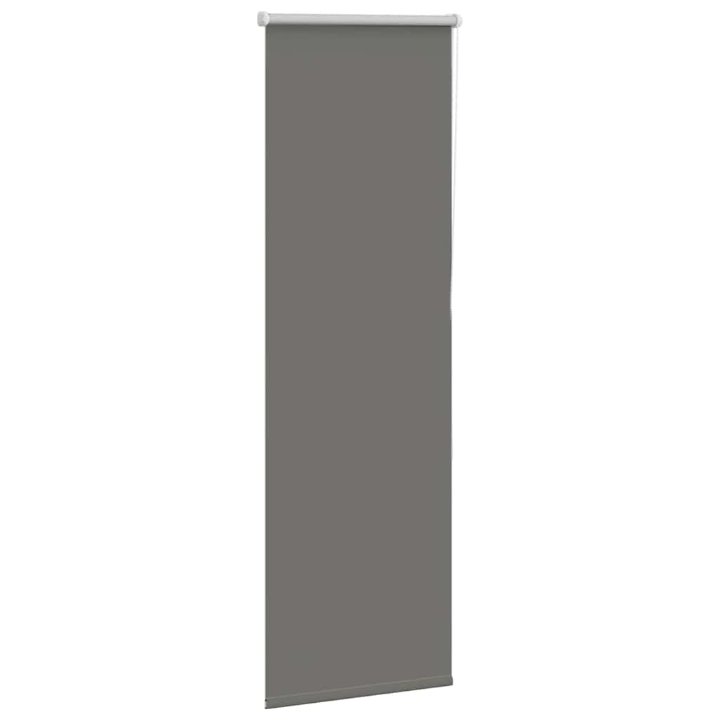 vidaXL Roleta zaciemniająca szara 45x130 cm Szerokość tkaniny 40,7 cm