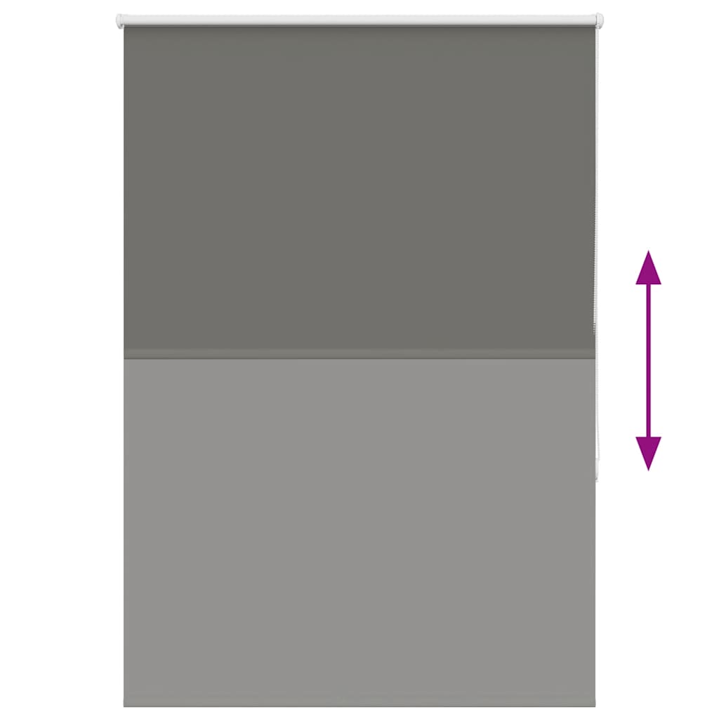 vidaXL Roleta zaciemniająca szara 105x130cm Szerokość tkaniny 100,7cm