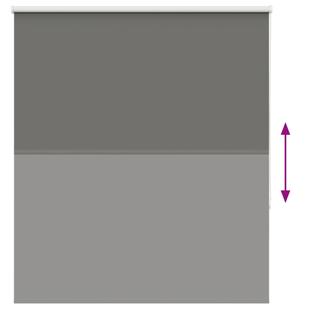 vidaXL Roleta zaciemniająca szara 125x130cm Szerokość tkaniny 121,6cm