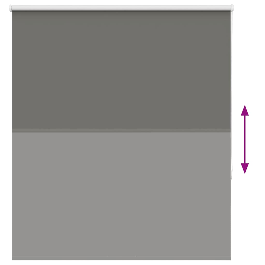 vidaXL Roleta zaciemniająca szara 140x130cm Szerokość tkaniny 136,6cm