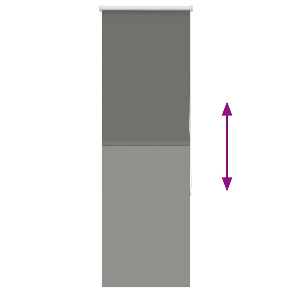 vidaXL Roleta zaciemniająca szara 55x175 cm Szerokość tkaniny 50,7 cm