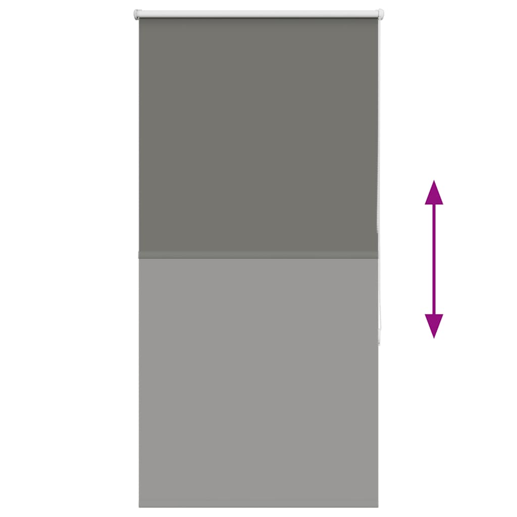 vidaXL Roleta zaciemniająca szara 65x175 cm Szerokość tkaniny 60,7 cm