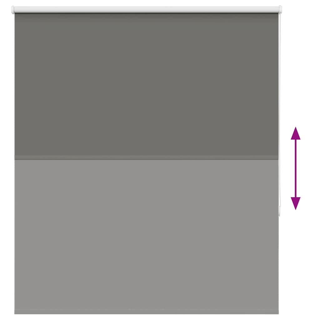 vidaXL Roleta zaciemniająca szara 135x175cm Szerokość tkaniny 131,6cm