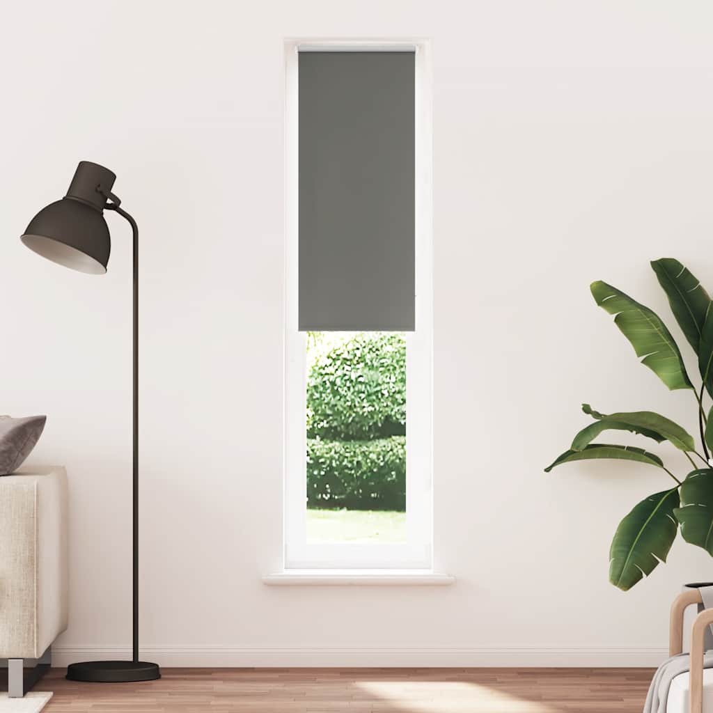vidaXL Roleta zaciemniająca szara 55x210 cm Szerokość tkaniny 50,7 cm
