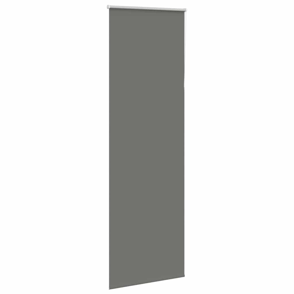 vidaXL Roleta zaciemniająca szara 85x210 cm Szerokość tkaniny 80,7 cm