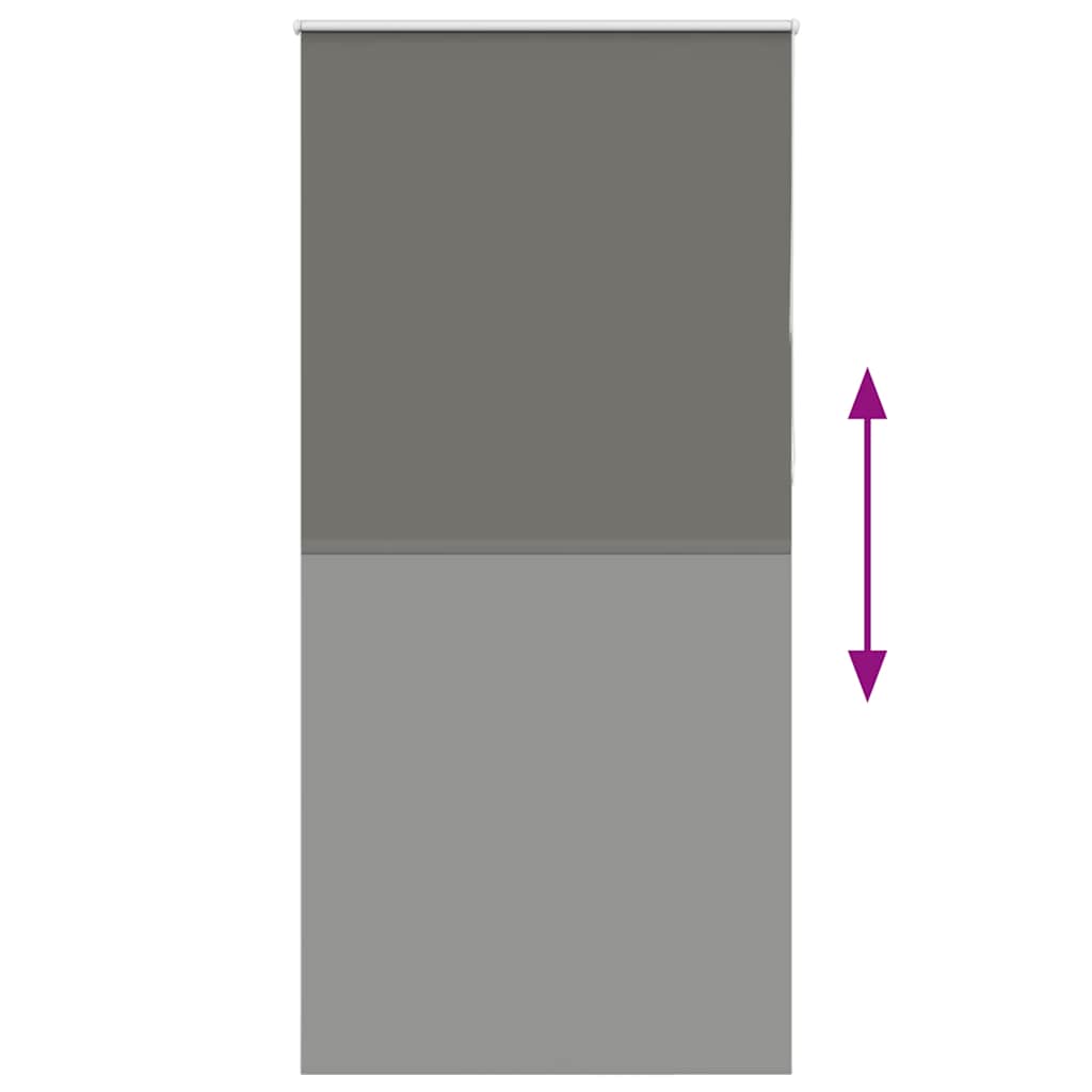vidaXL Roleta zaciemniająca szara 100x210 cm Szerokość tkaniny 95,7cm