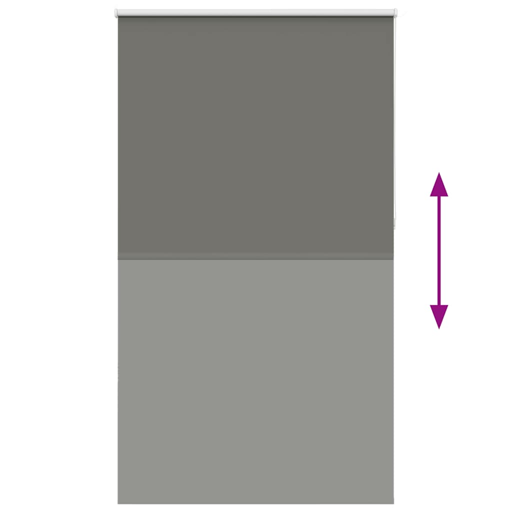 vidaXL Roleta zaciemniająca szara 135x210cm Szerokość tkaniny 131,6cm
