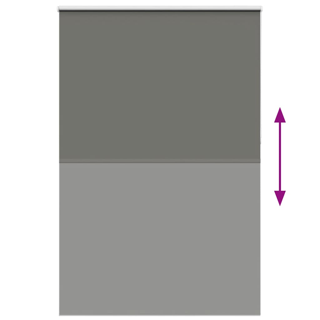 vidaXL Roleta zaciemniająca szara 160x210cm Szerokość tkaniny 156,6cm