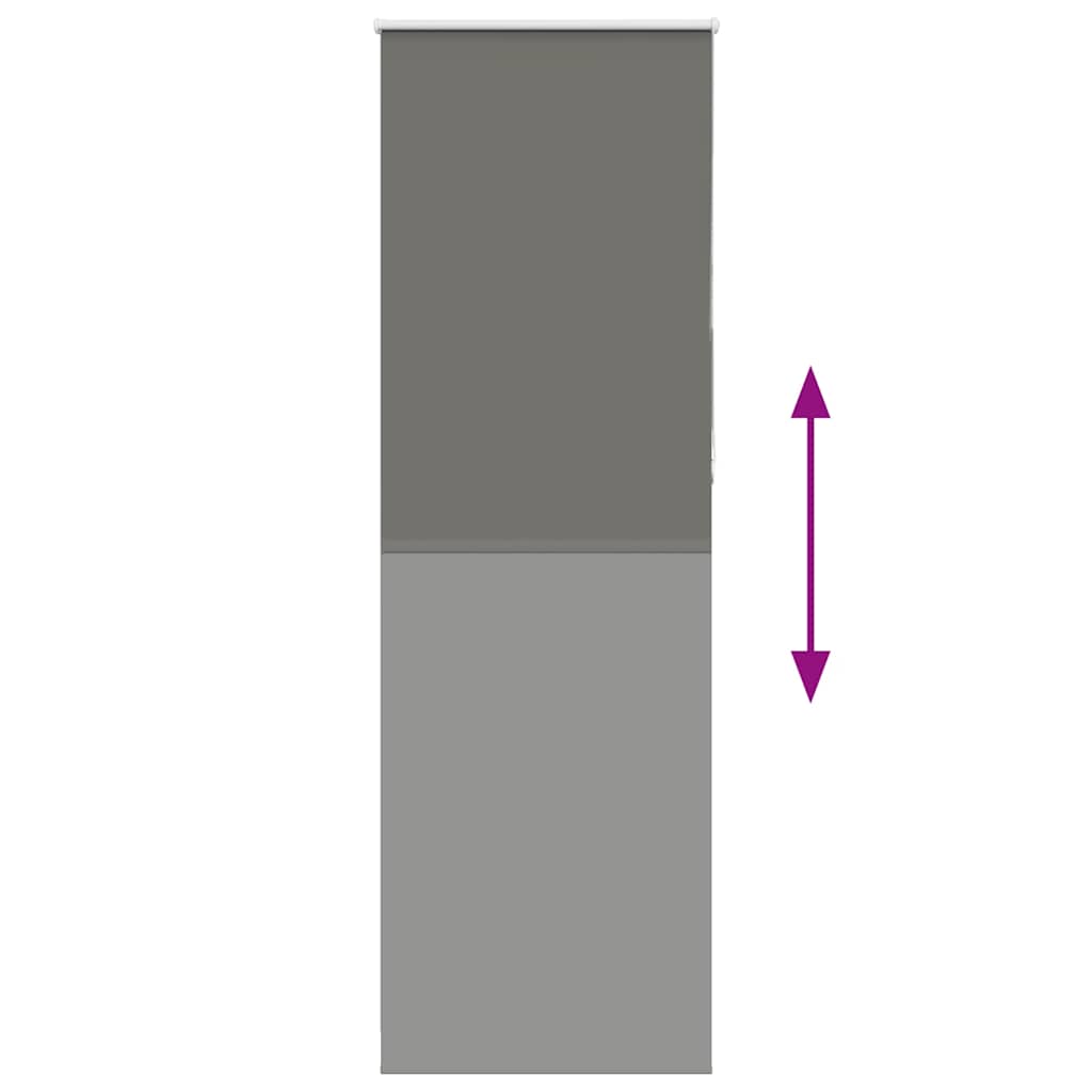vidaXL Roleta zaciemniająca szara 65x230 cm Szerokość tkaniny 60,7 cm