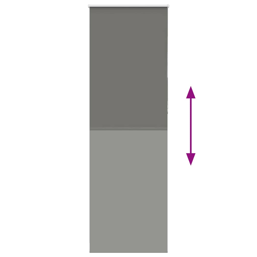 vidaXL Roleta zaciemniająca szara 70x230 cm Szerokość tkaniny 65,7 cm