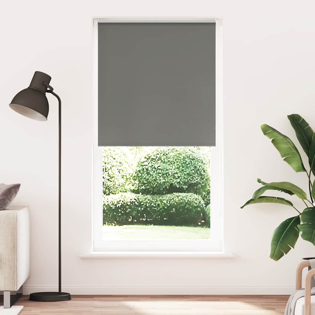 vidaXL Roleta zaciemniająca szara 110x230cm Szerokość tkaniny 105,7cm