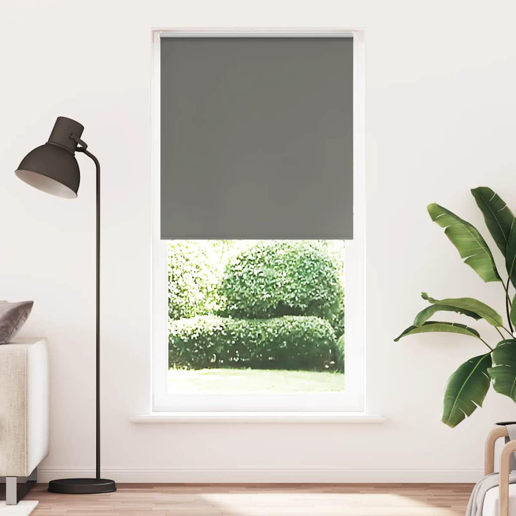 vidaXL Roleta zaciemniająca szara 115x230cm Szerokość tkaniny 110,7cm