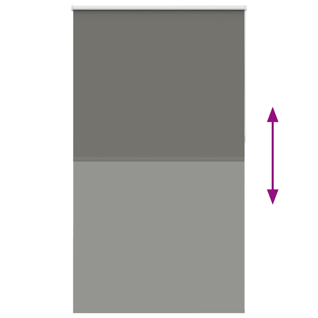 vidaXL Roleta zaciemniająca szara 125x230cm Szerokość tkaniny 121,6cm