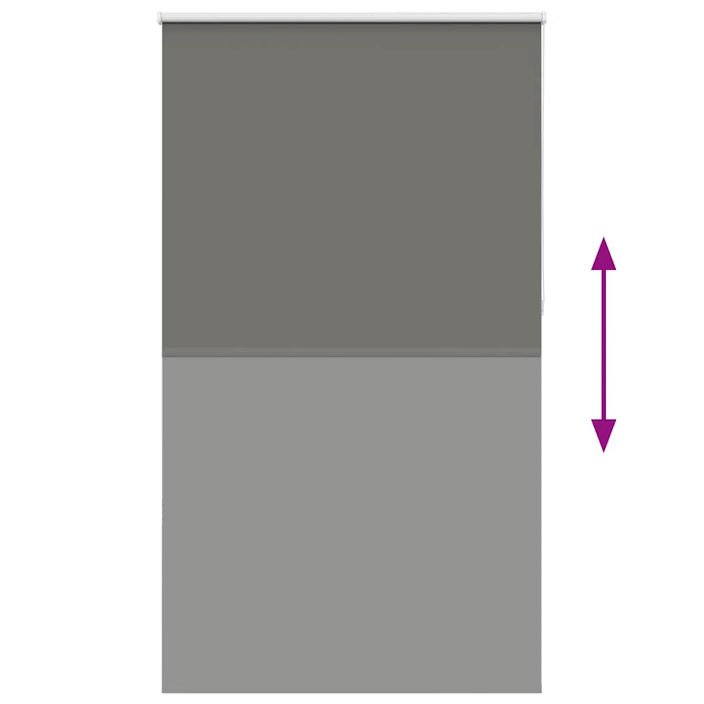 vidaXL Roleta zaciemniająca szara 130x230cm Szerokość tkaniny 126,6cm