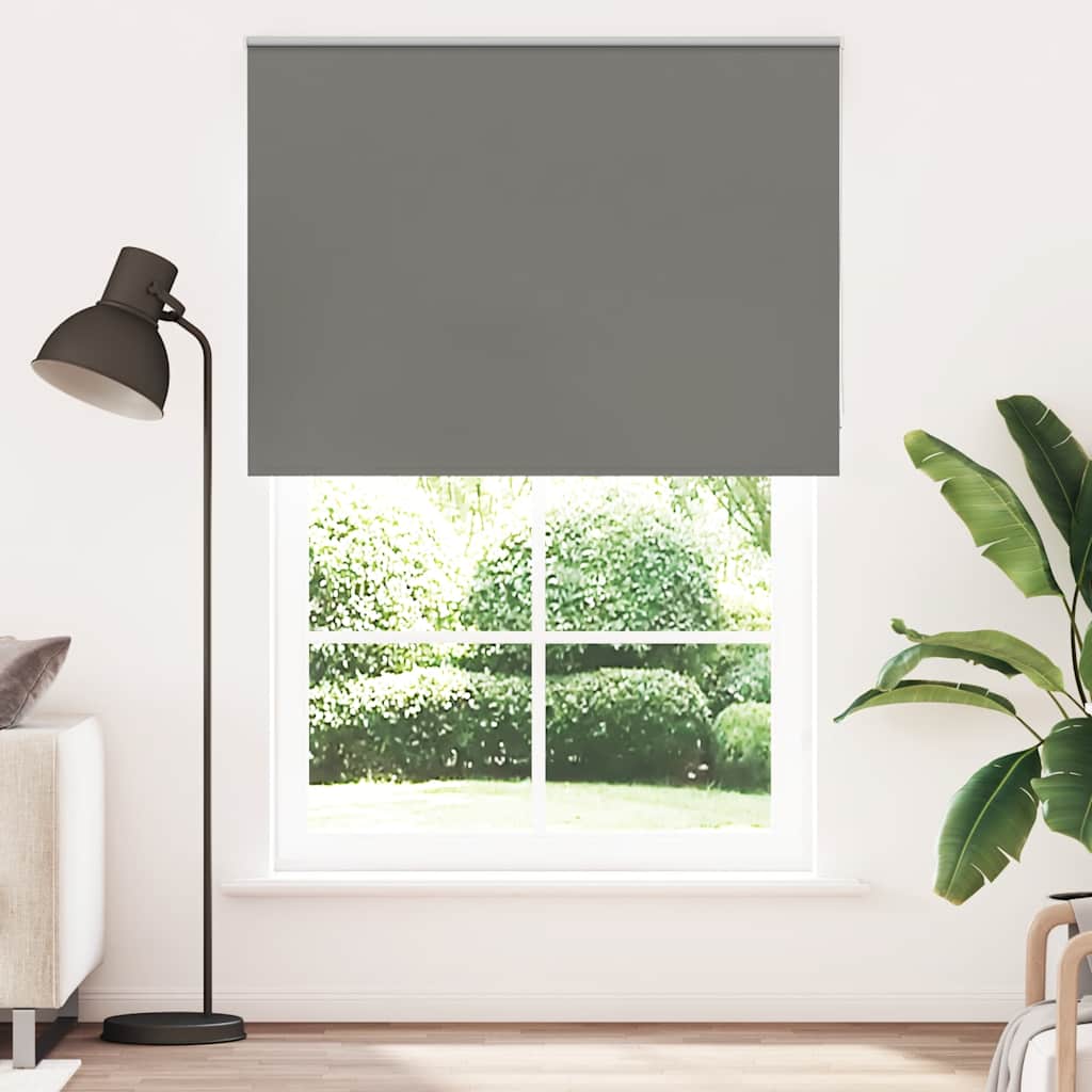 vidaXL Roleta zaciemniająca szara 150x230cm Szerokość tkaniny 146,6cm
