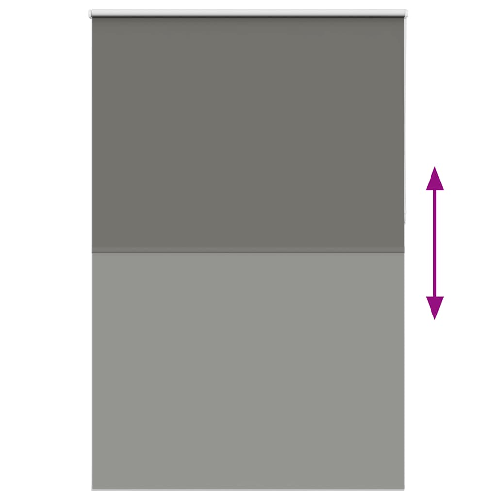 vidaXL Roleta zaciemniająca szara 160x230cm Szerokość tkaniny 156,6cm