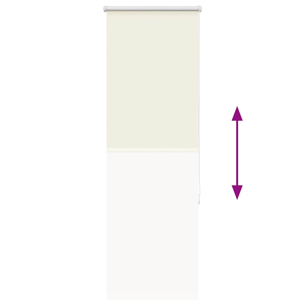 vidaXL Roleta zaciemniająca Off White 40x130 cm Szerokość tkaniny