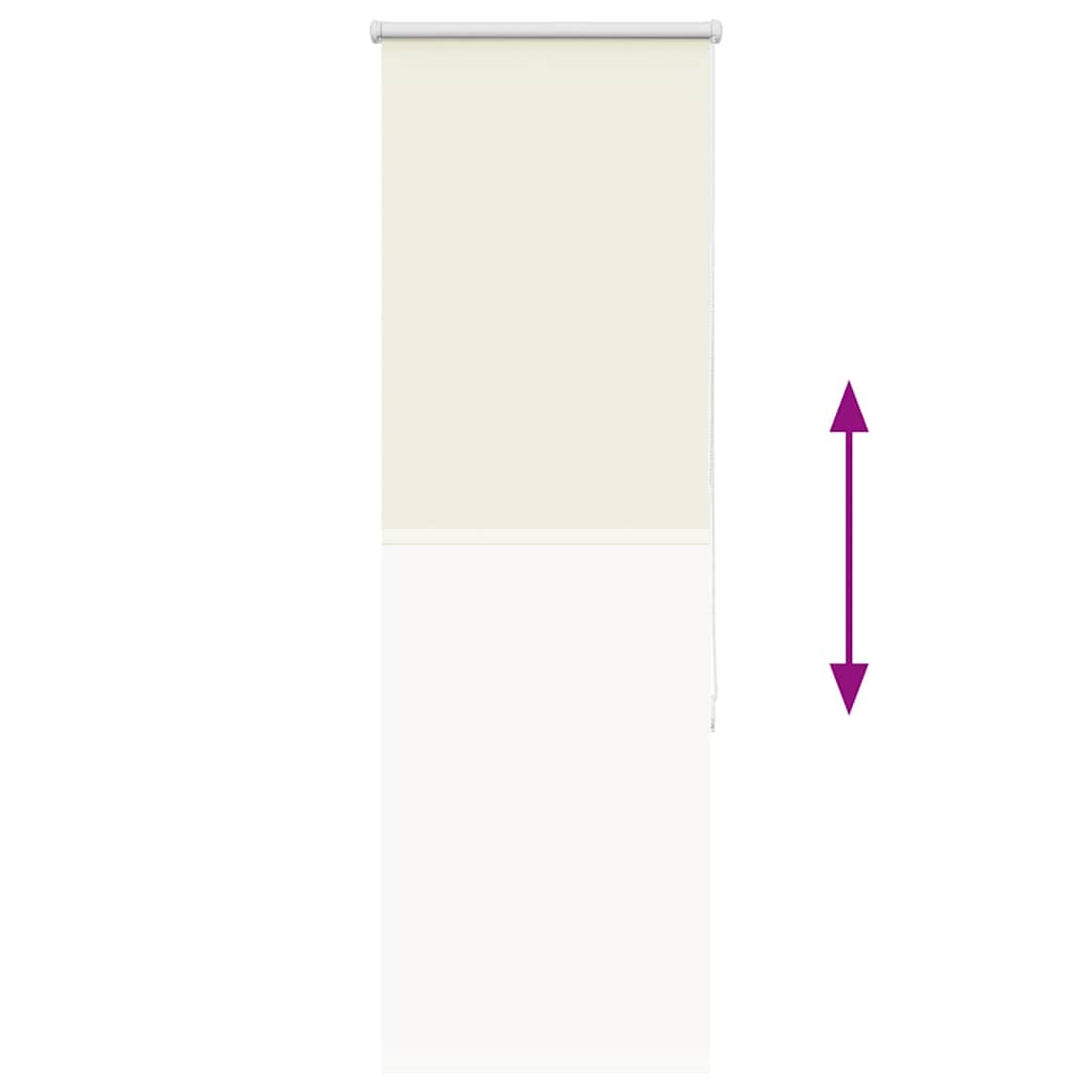 vidaXL Roleta zaciemniająca Off White 45x130 cm Szerokość tkaniny