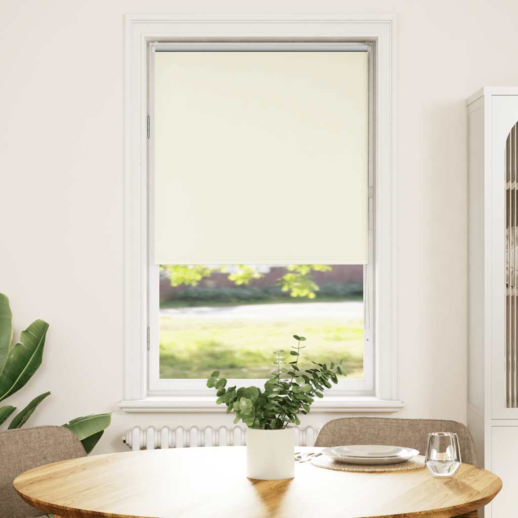 vidaXL Roleta zaciemniająca Off White 65x130 cm Szerokość tkaniny