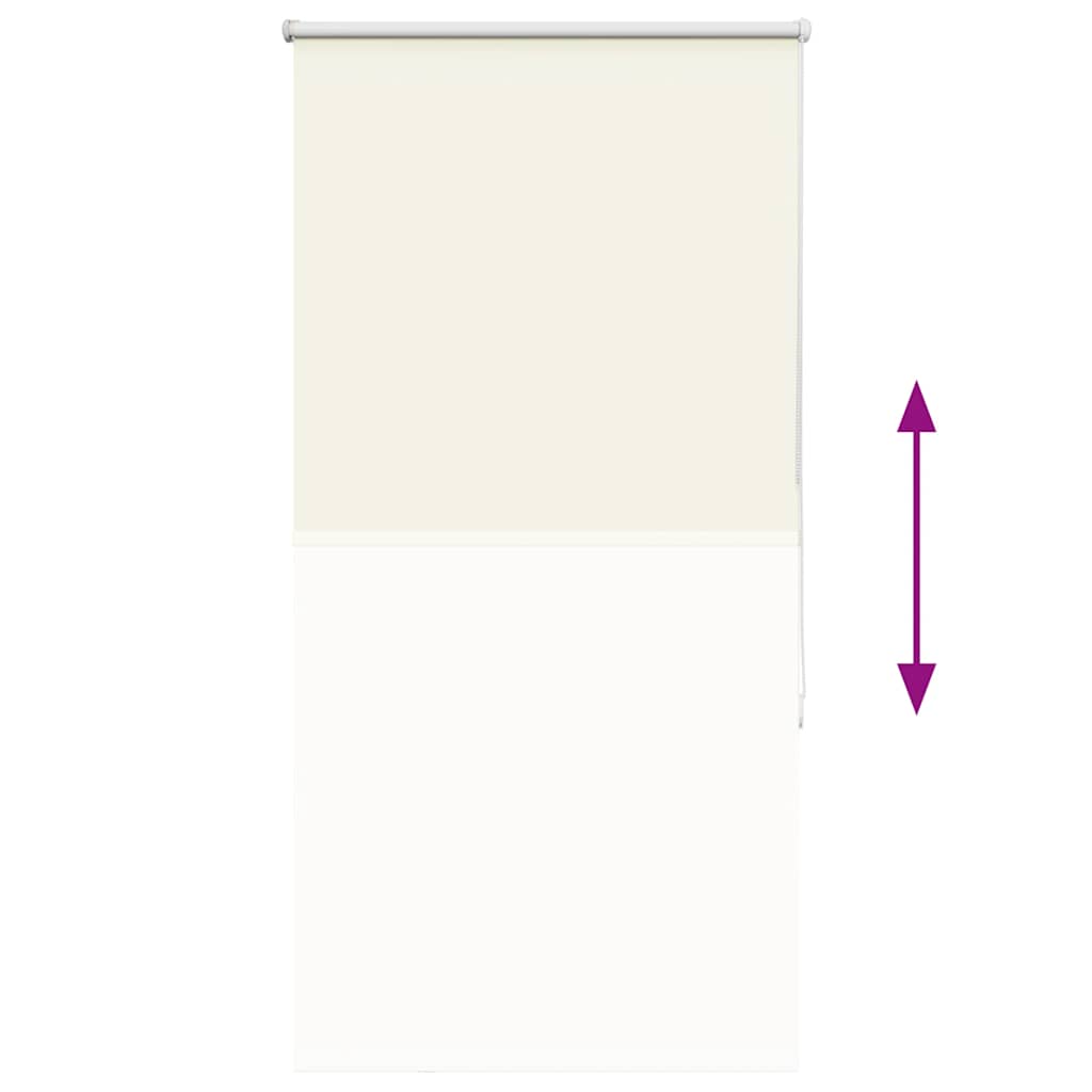 vidaXL Roleta zaciemniająca Off White 70x130 cm Szerokość tkaniny