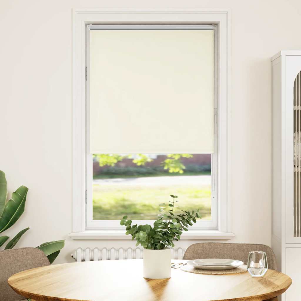 vidaXL Roleta zaciemniająca Off White 80x130 cm Szerokość tkaniny