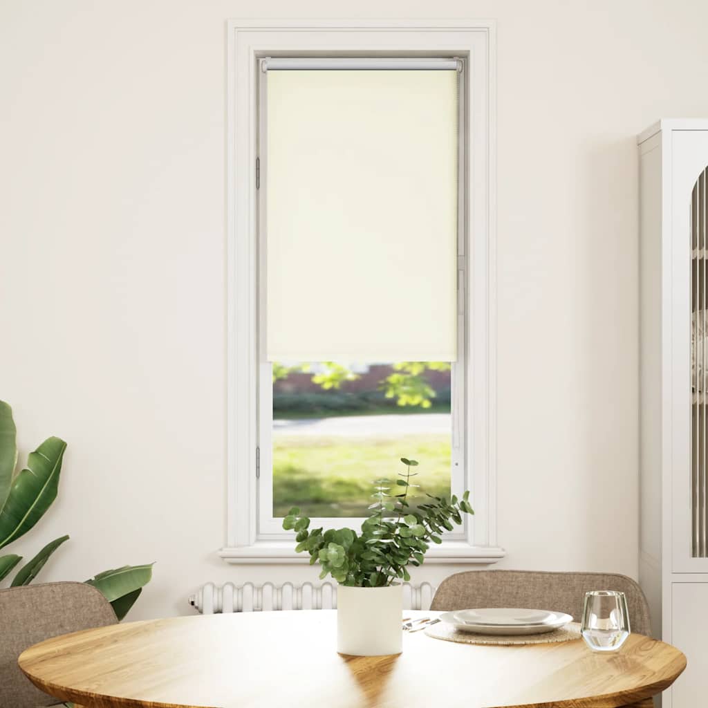 vidaXL Roleta zaciemniająca Off White 45x150 cm Szerokość tkaniny