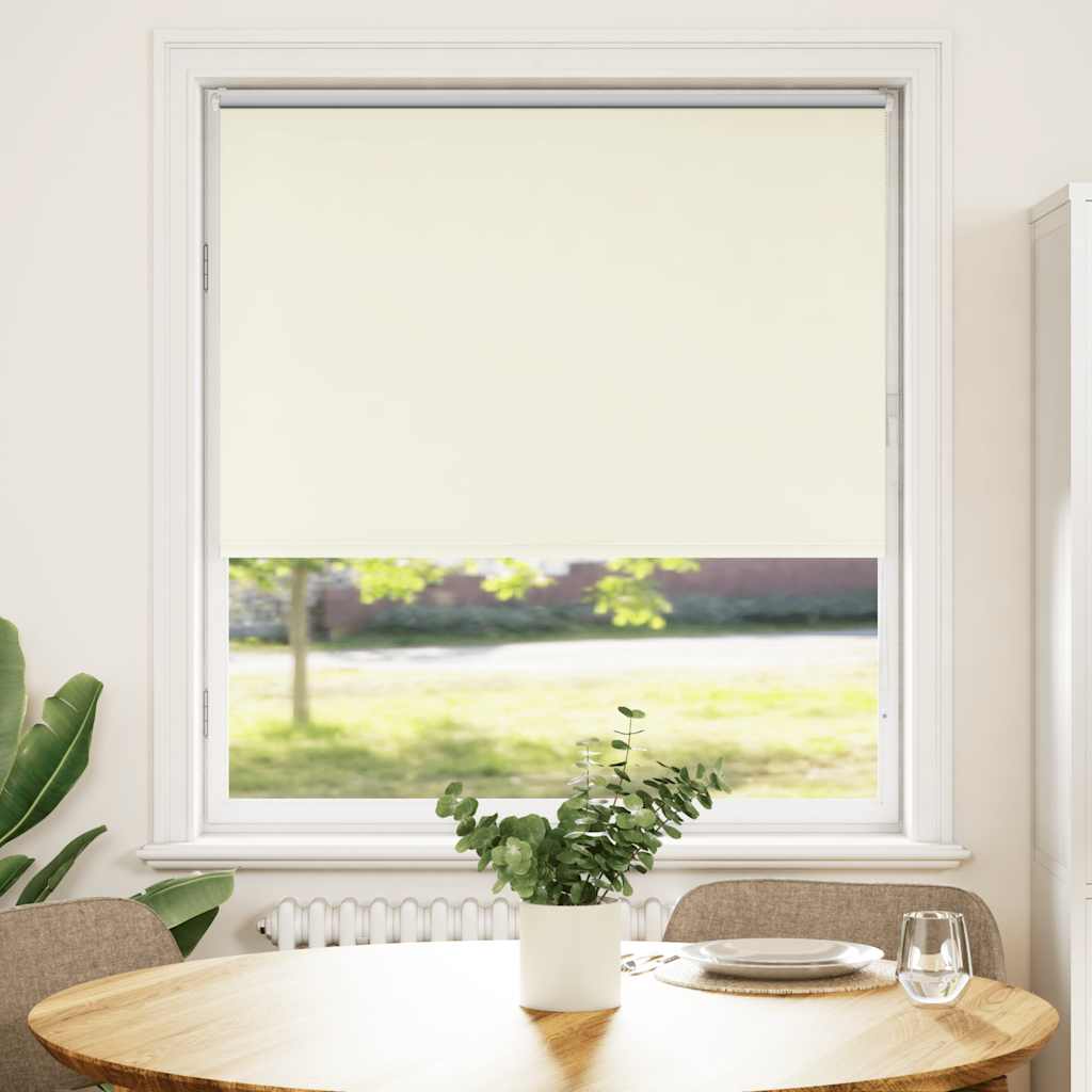 vidaXL Roleta zaciemniająca Off White 90x150 cm Szerokość tkaniny