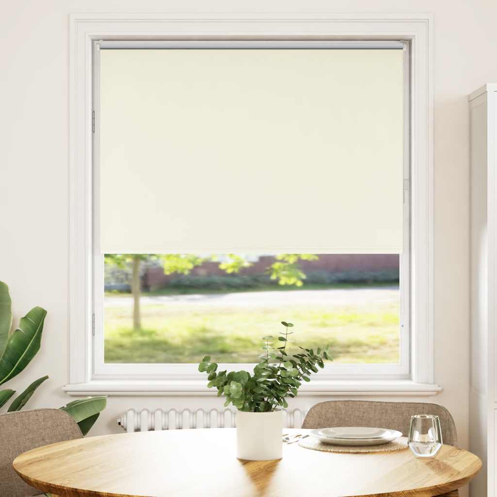 vidaXL Roleta zaciemniająca Off White 105x150 cm Szerokość tkaniny