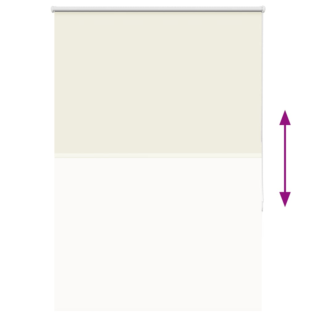 vidaXL Roleta zaciemniająca Off White 105x150 cm Szerokość tkaniny