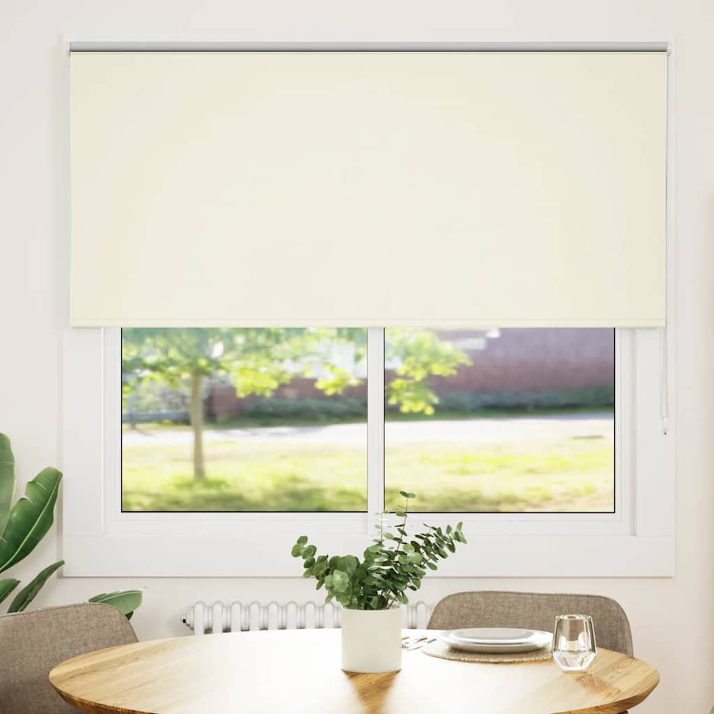 vidaXL Roleta zaciemniająca Off White 165x150 cm Szerokość tkaniny