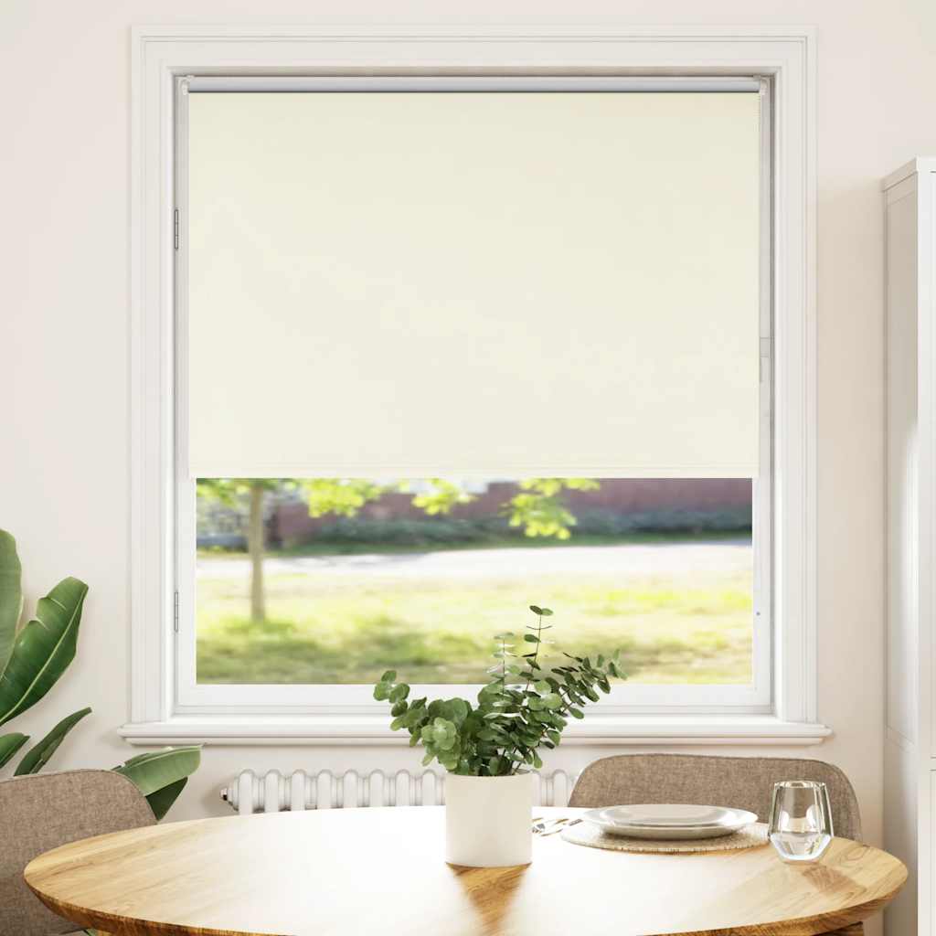 vidaXL Roleta zaciemniająca Off White 110x175 cm Szerokość tkaniny