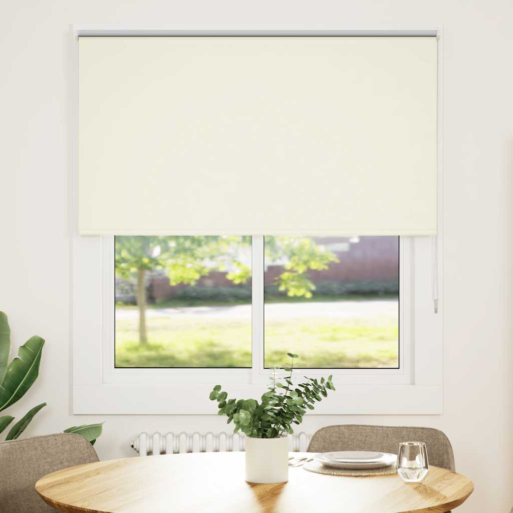 vidaXL Roleta zaciemniająca Off White 120x175 cm Szerokość tkaniny