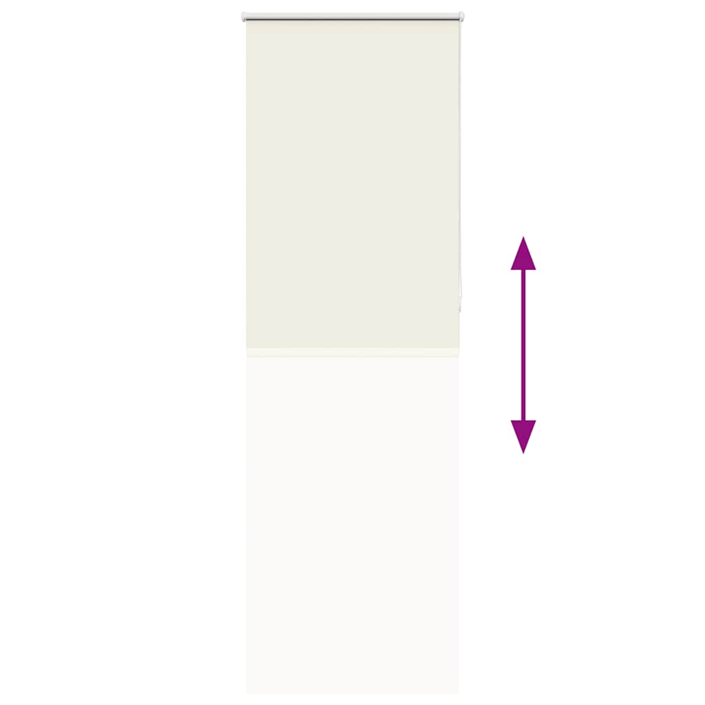 vidaXL Roleta zaciemniająca Off White 85x210 cm Szerokość tkaniny