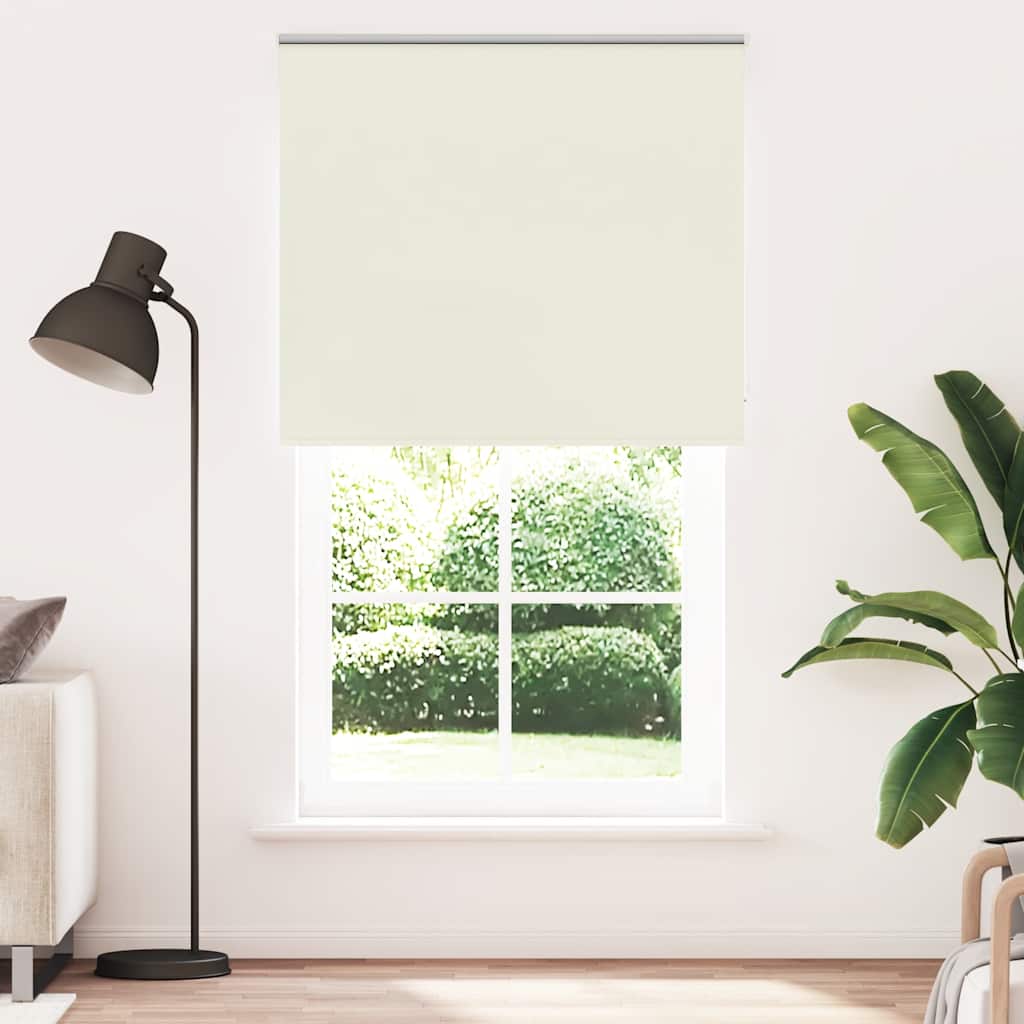 vidaXL Roleta zaciemniająca Off White 140x210 cm Szerokość tkaniny