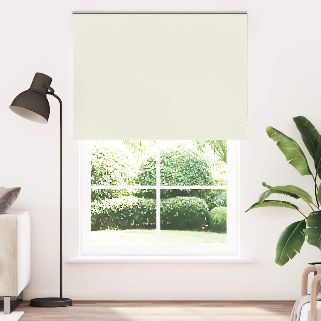 vidaXL Roleta zaciemniająca Off White 150x210 cm Szerokość tkaniny