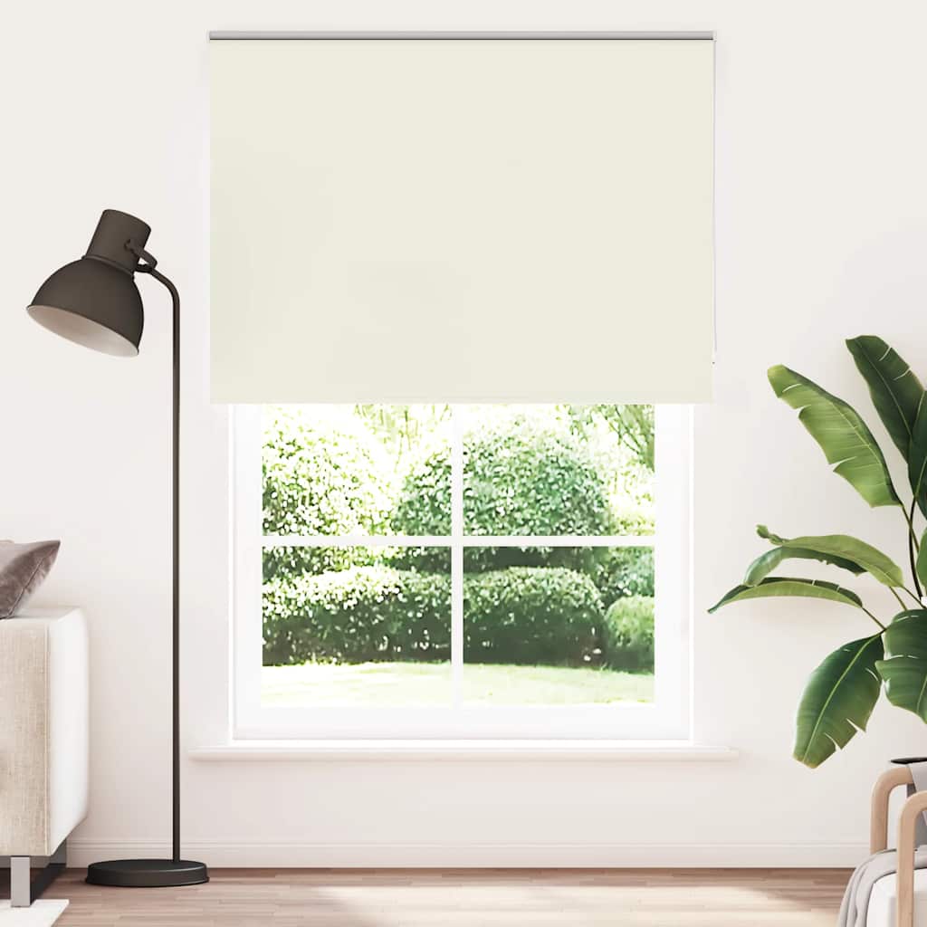 vidaXL Roleta zaciemniająca Off White 165x210 cm Szerokość tkaniny