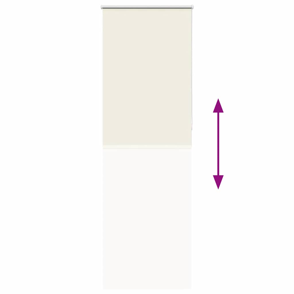 vidaXL Roleta zaciemniająca Off White 65x230 cm Szerokość tkaniny