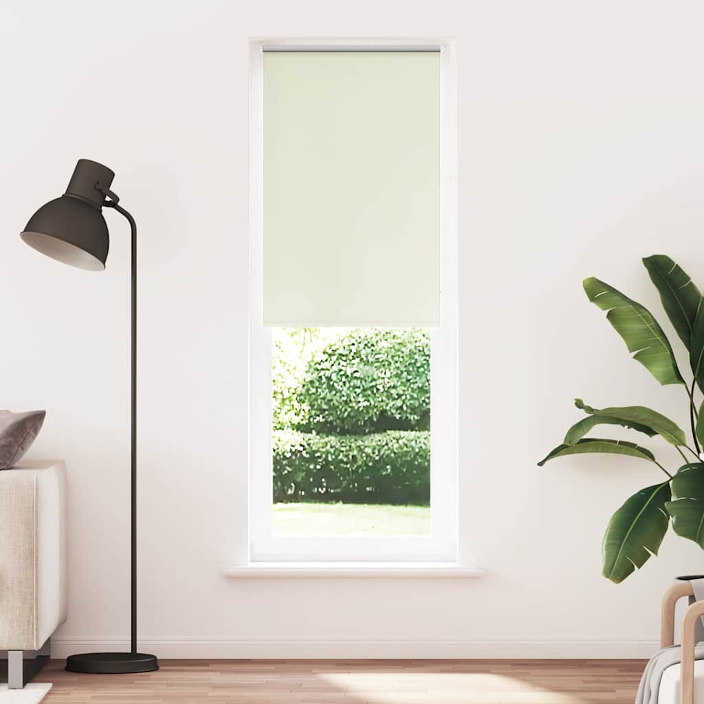 vidaXL Roleta zaciemniająca Off White 75x230 cm Szerokość tkaniny