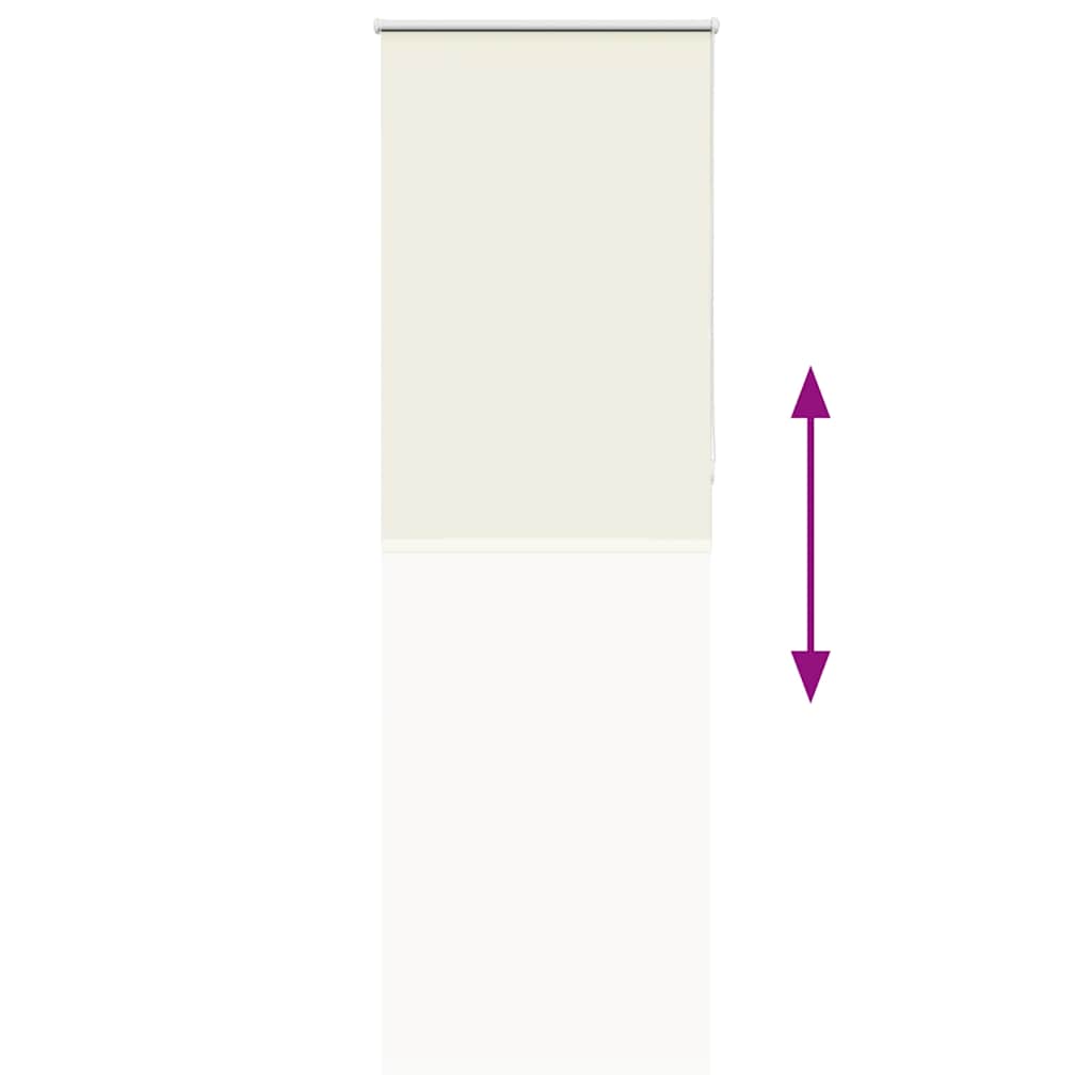vidaXL Roleta zaciemniająca Off White 85x230 cm Szerokość tkaniny