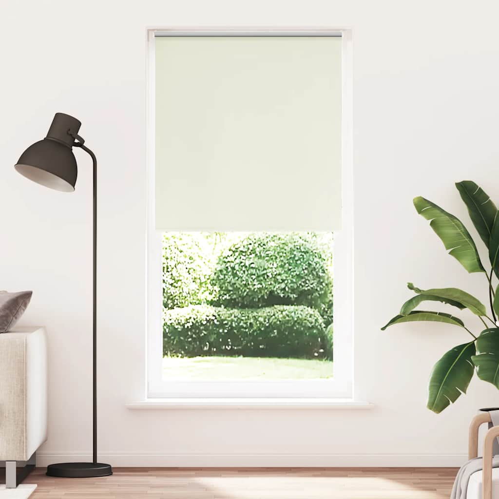 vidaXL Roleta zaciemniająca Off White 90x230 cm Szerokość tkaniny