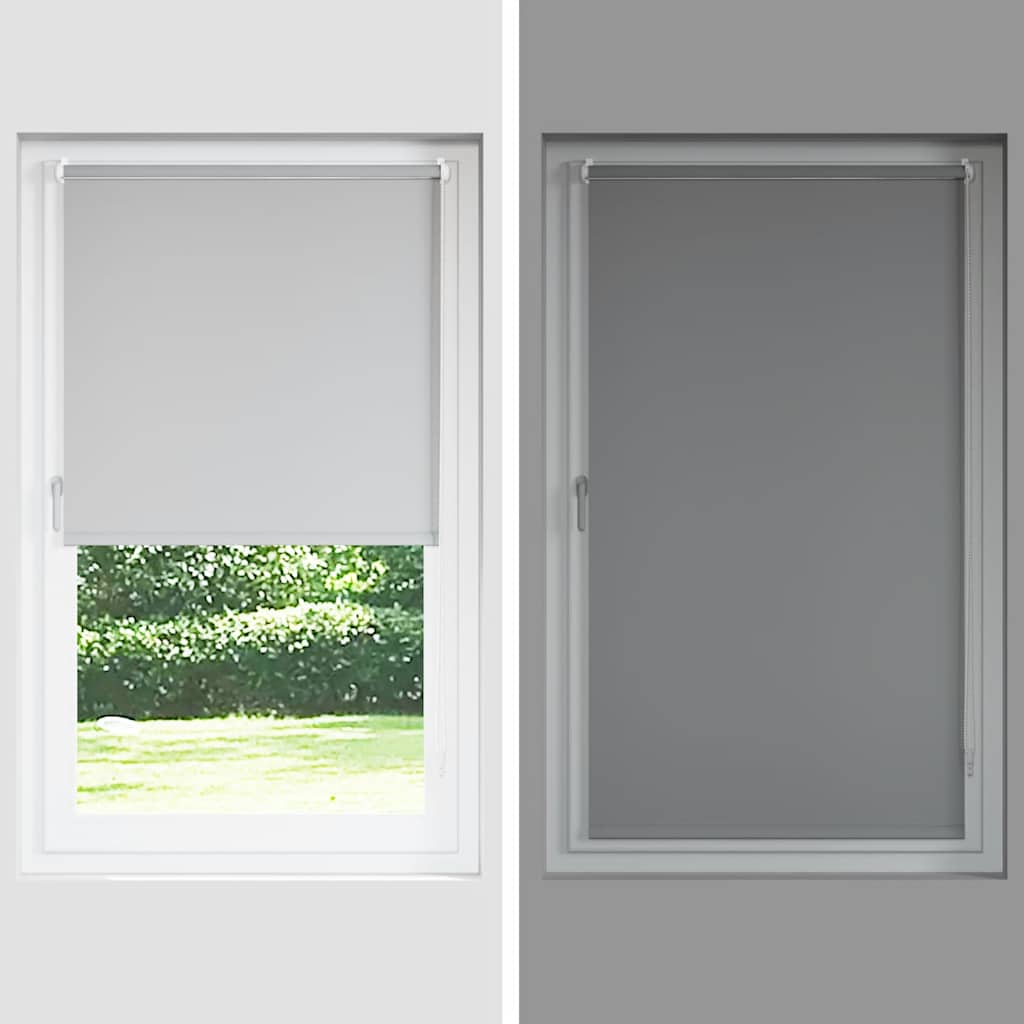 vidaXL Roleta zaciemniająca Off White 95x230 cm Szerokość tkaniny
