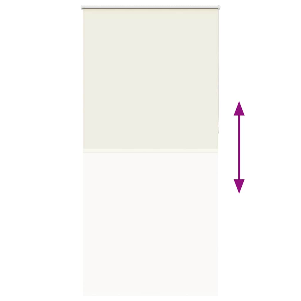 vidaXL Roleta zaciemniająca Off White 105x230 cm Szerokość tkaniny