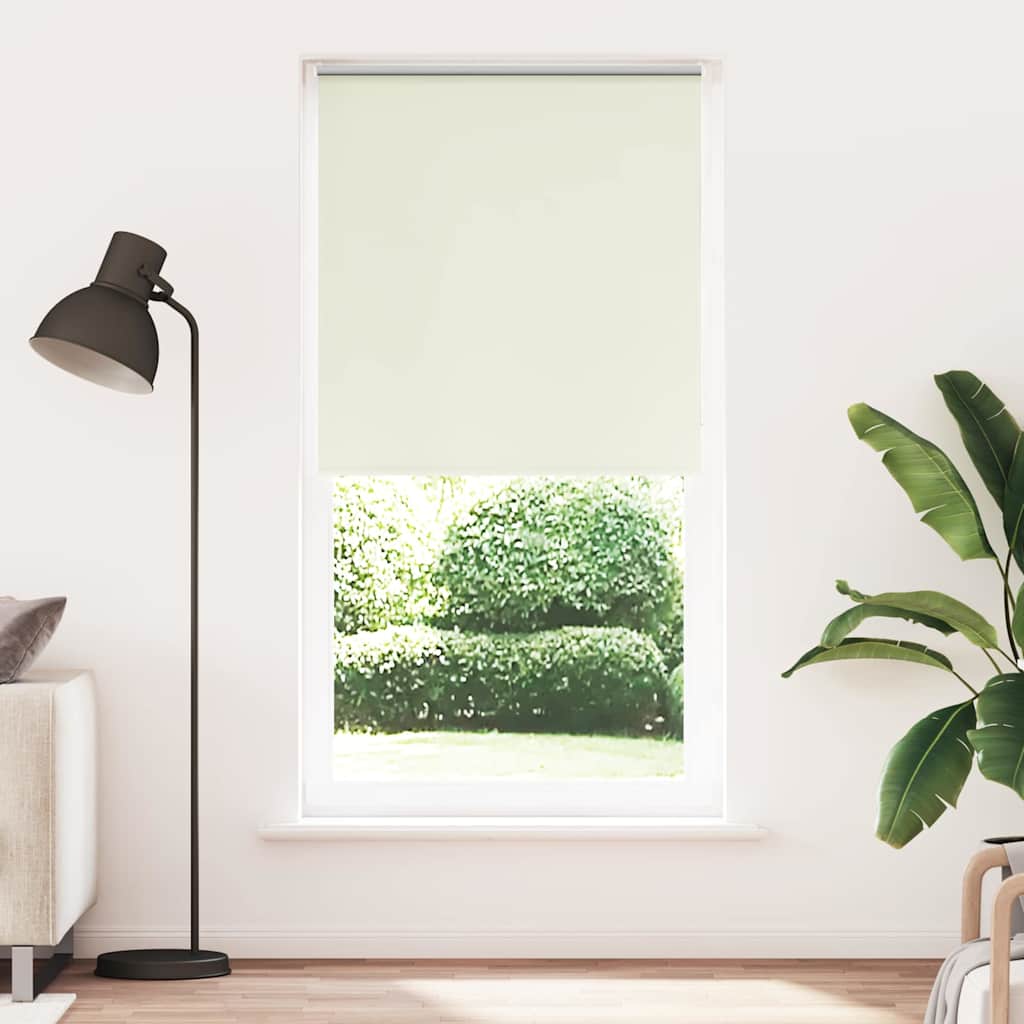 vidaXL Roleta zaciemniająca Off White 110x230 cm Szerokość tkaniny