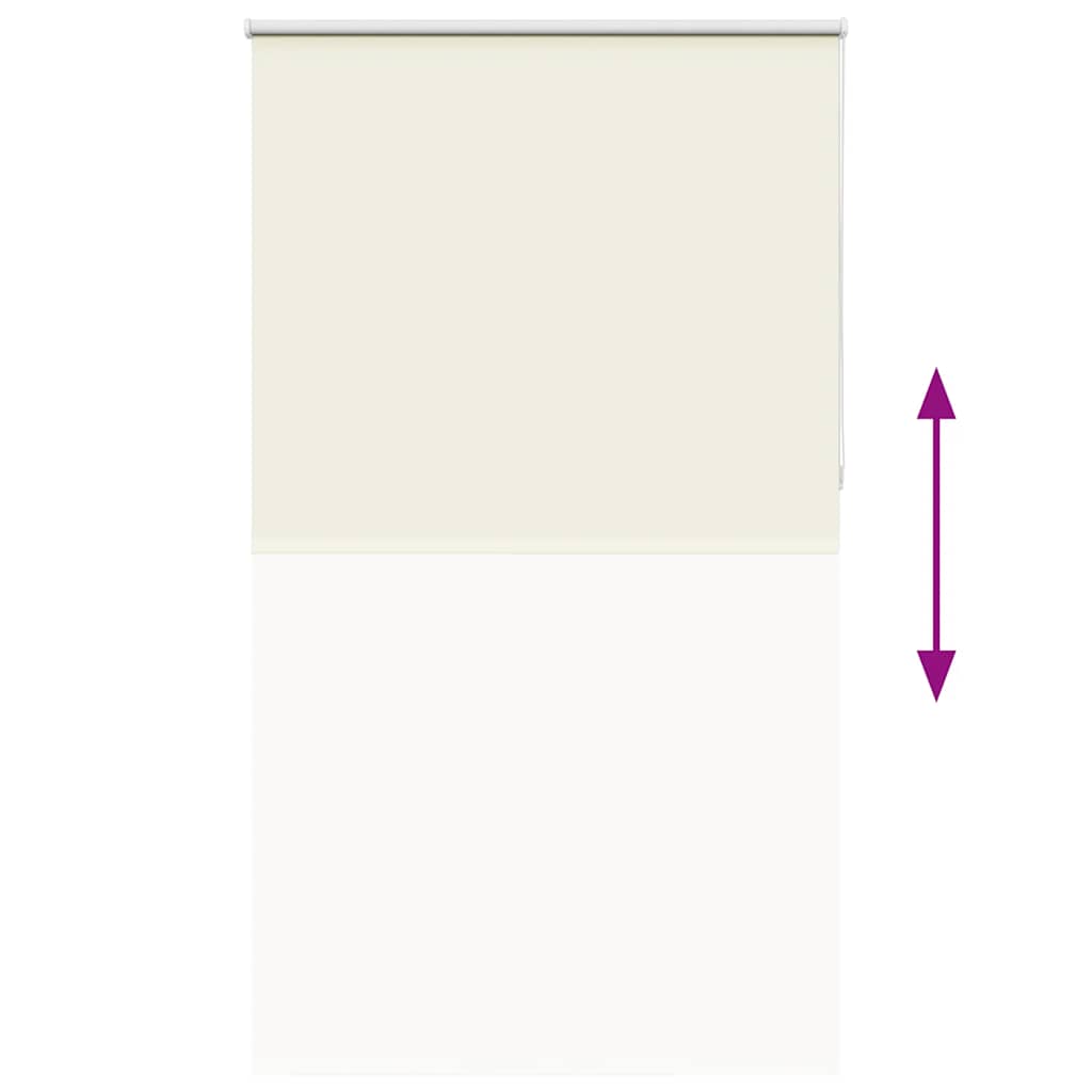 vidaXL Roleta zaciemniająca Off White 130x230 cm Szerokość tkaniny