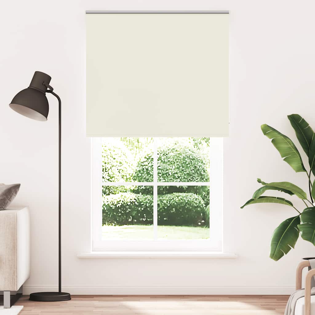 vidaXL Roleta zaciemniająca Off White 130x230 cm Szerokość tkaniny