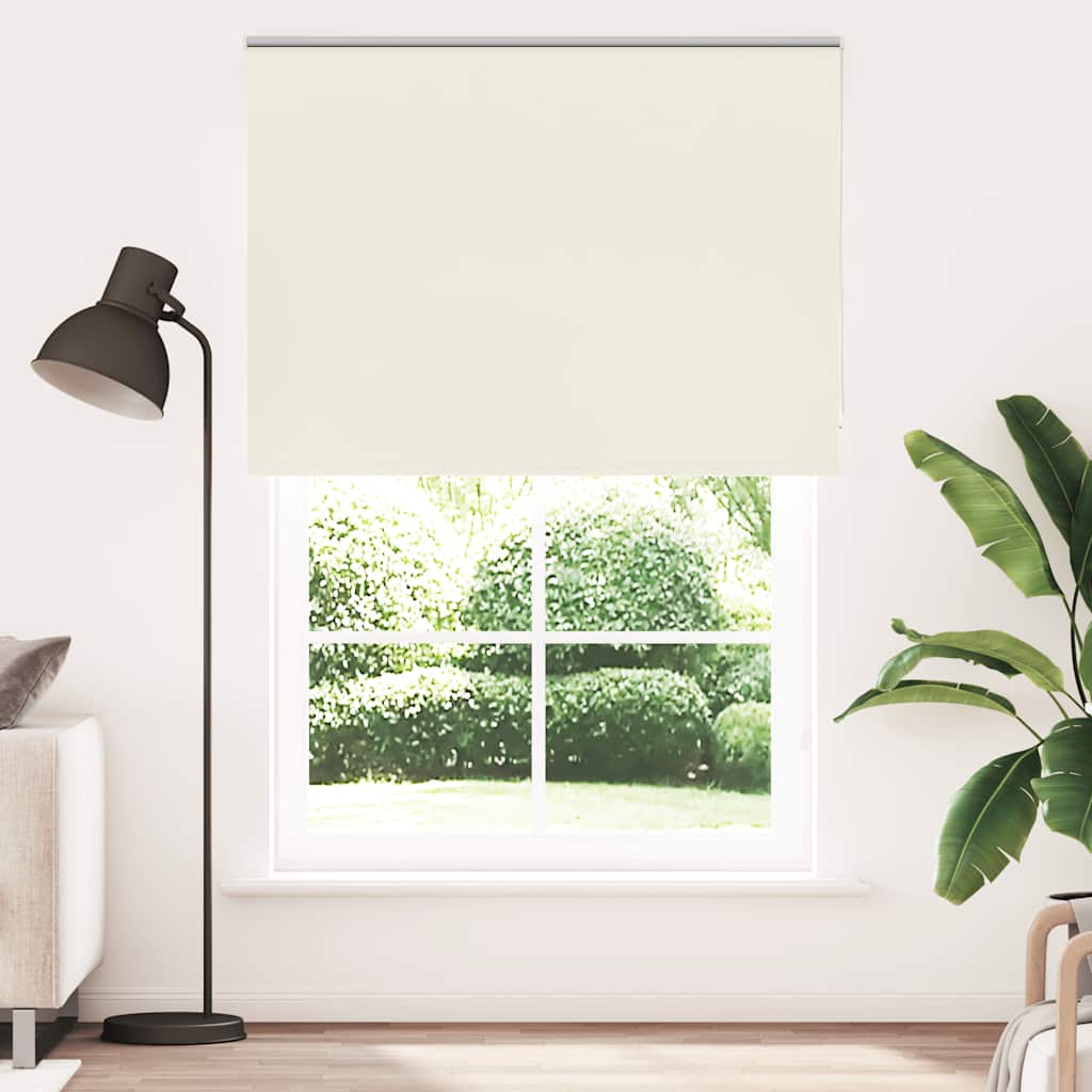 vidaXL Roleta zaciemniająca Off White 150x230 cm Szerokość tkaniny