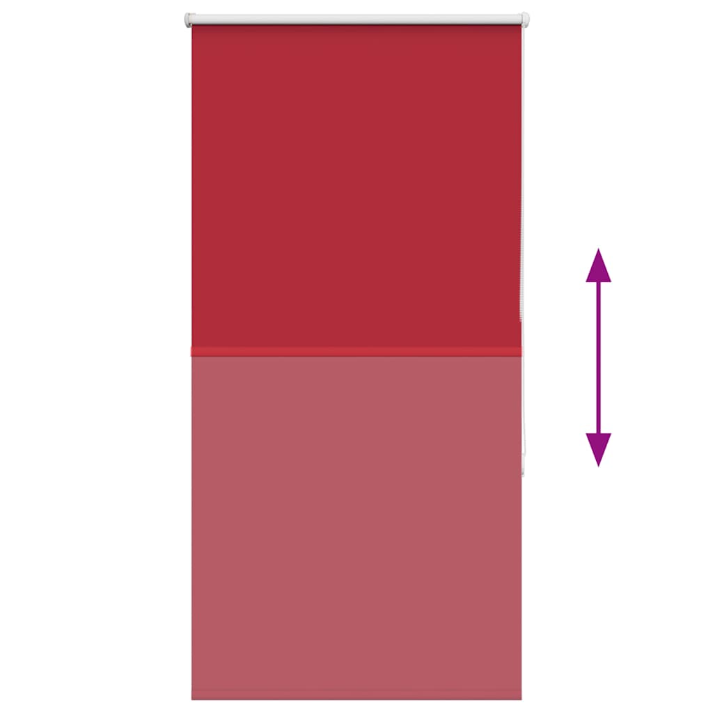 vidaXL Roleta zaciemniająca Red 80x130 cm Szerokość tkaniny 75,7 cm