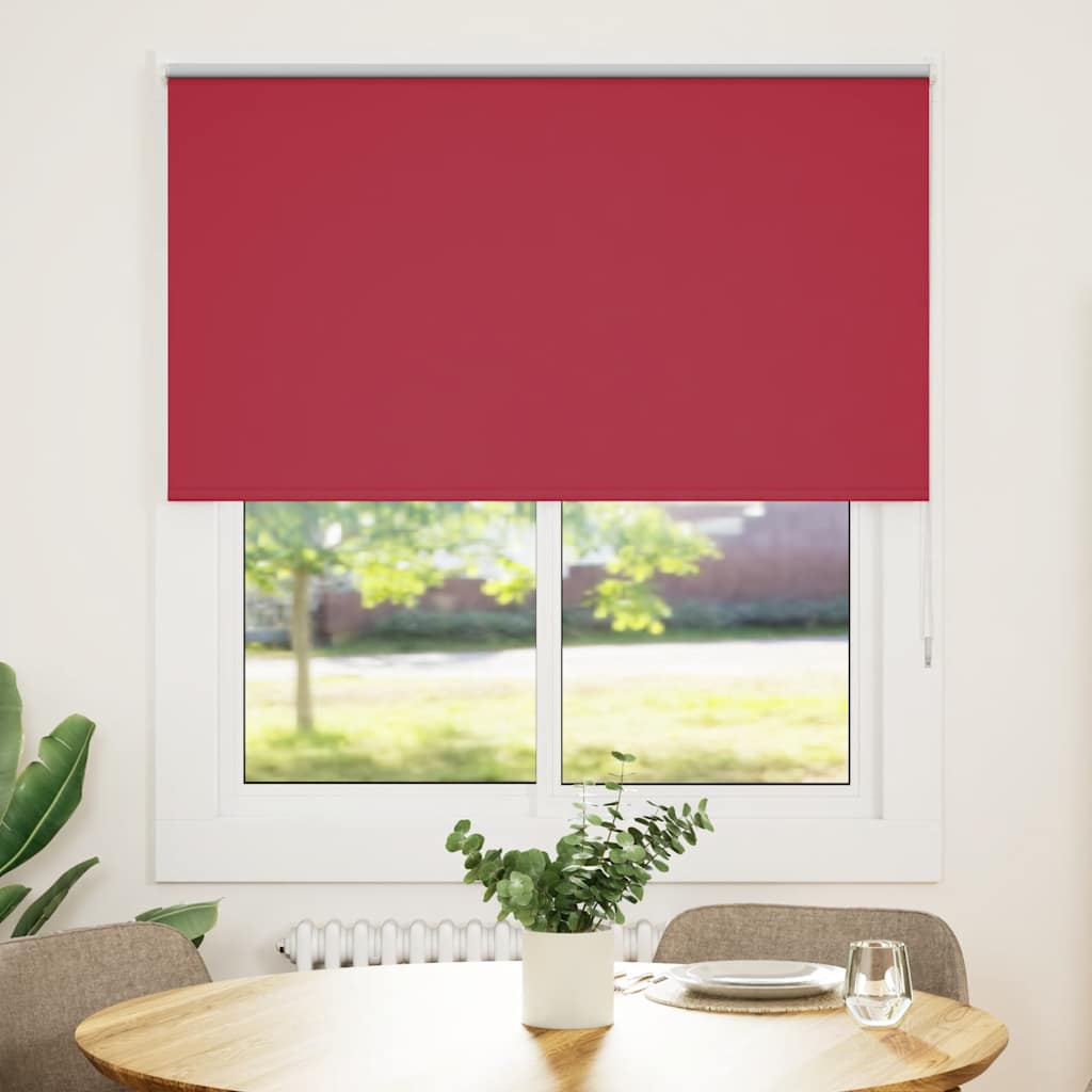 vidaXL Roleta zaciemniająca Red 135x150 cm Szerokość tkaniny 131,6 cm